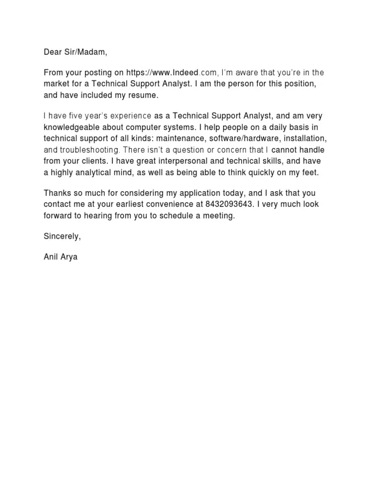 31085 entry level cover letter