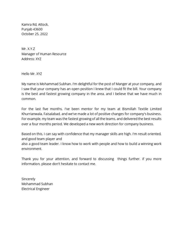 31095 cover letter writing