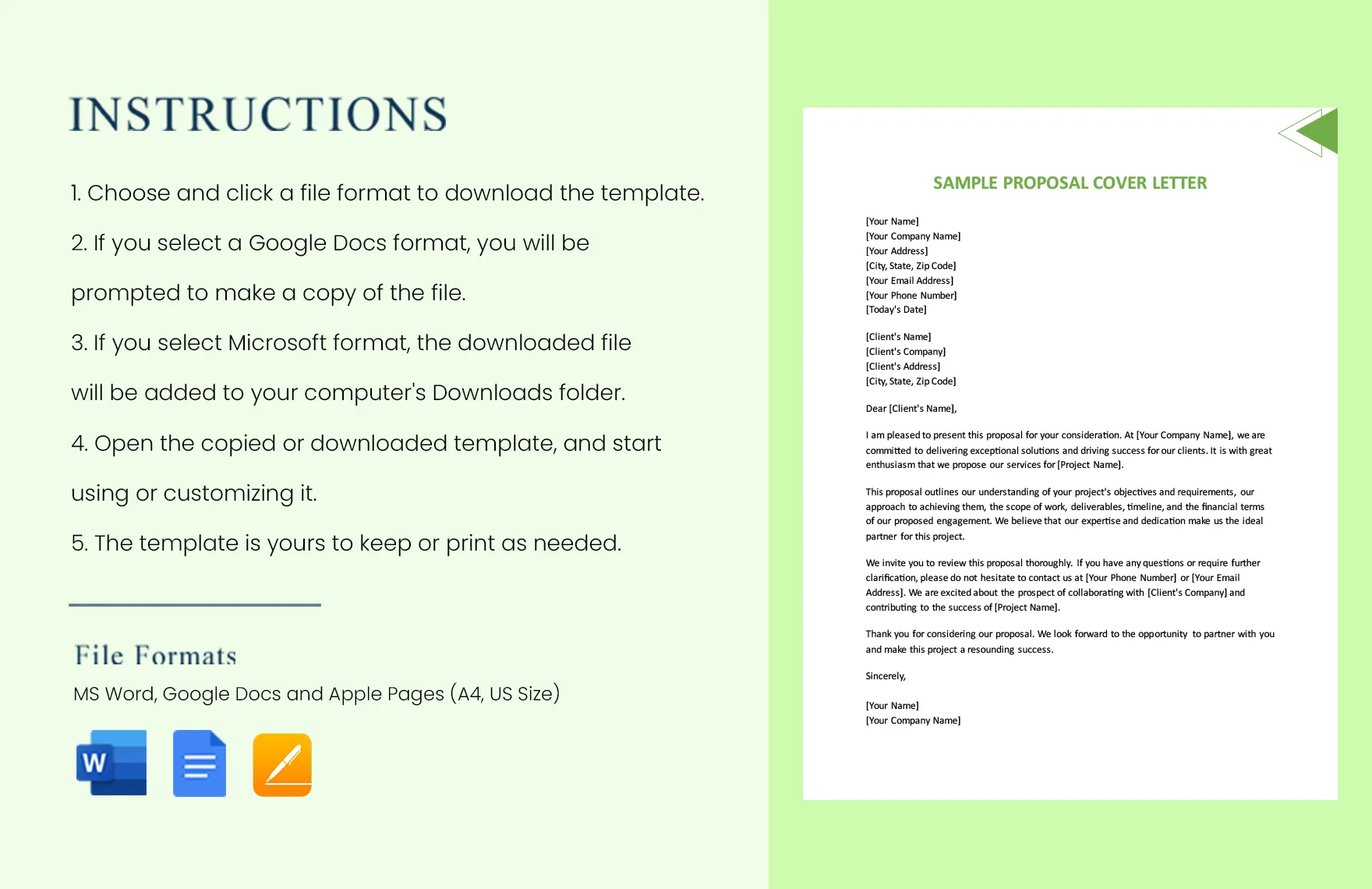 31101 successful proposal cover letter