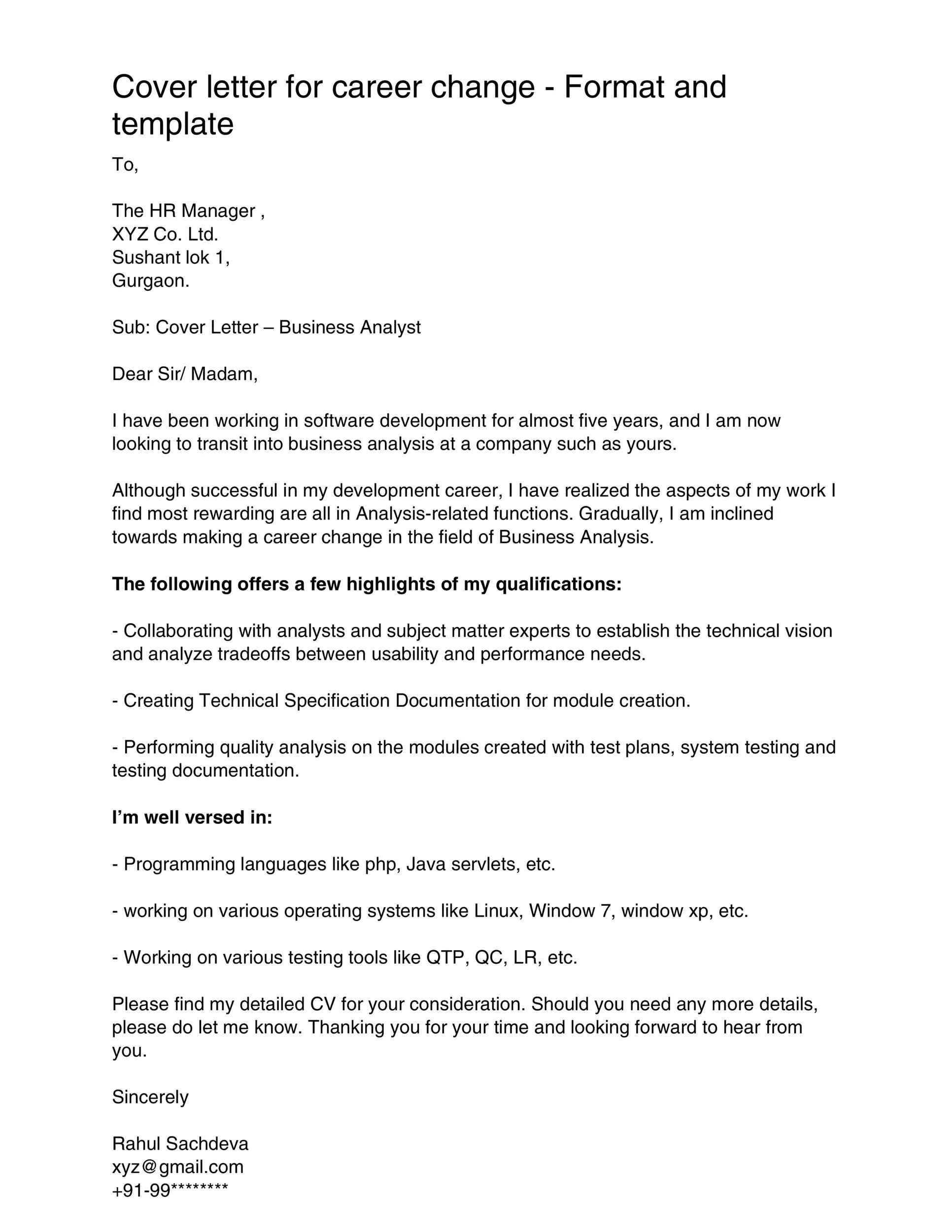 31103 structuring cover letter