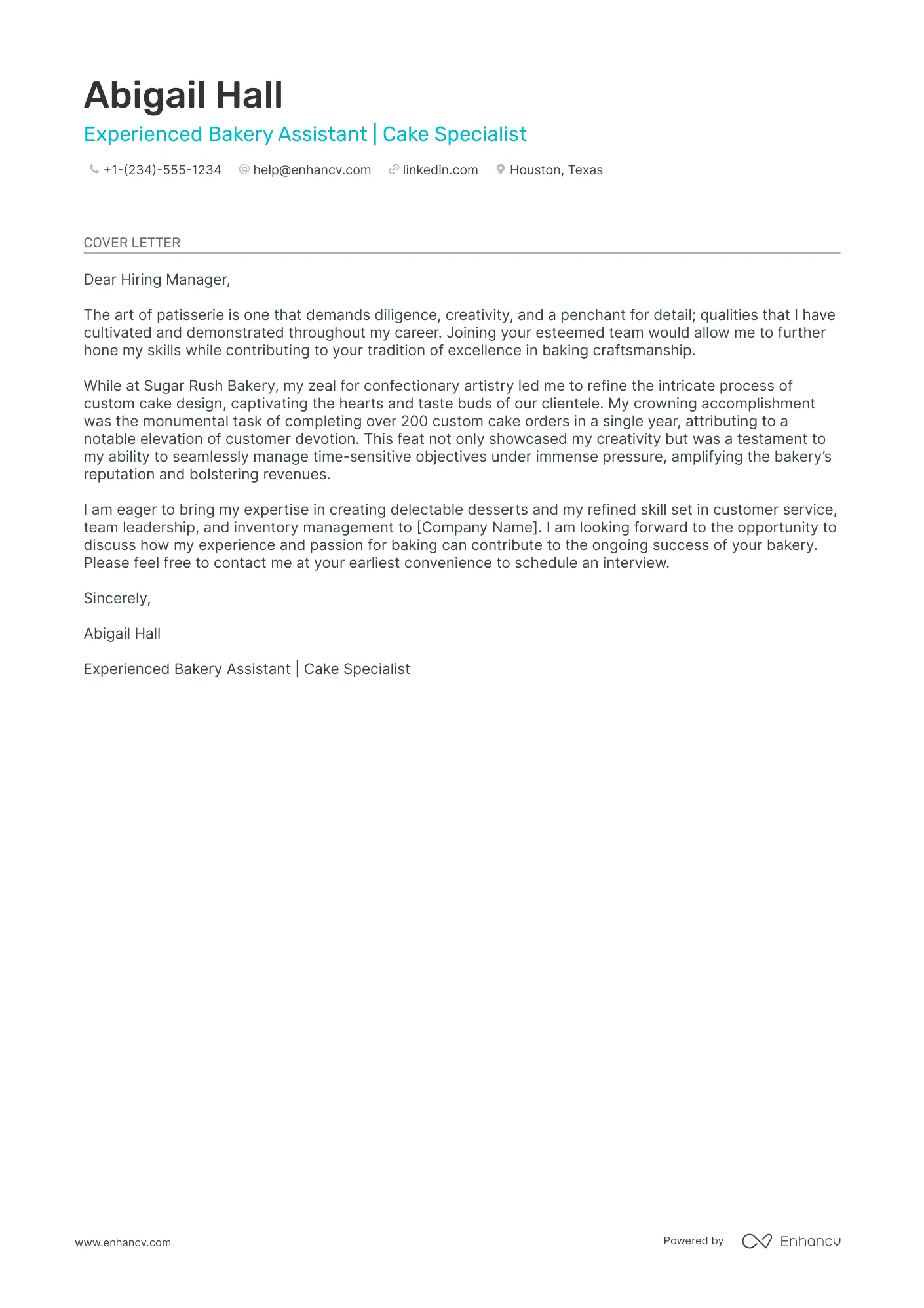 31108 baker cover letter template