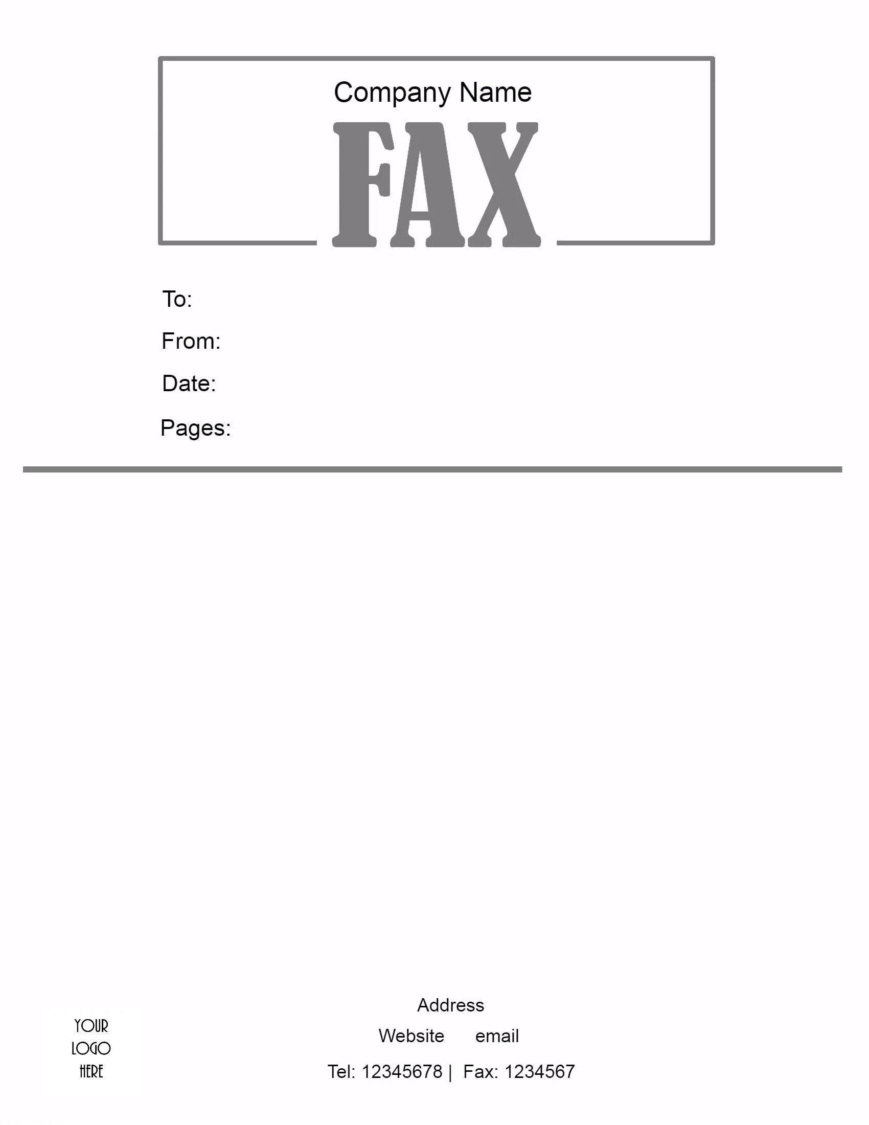 31109 fax cover letter contact information