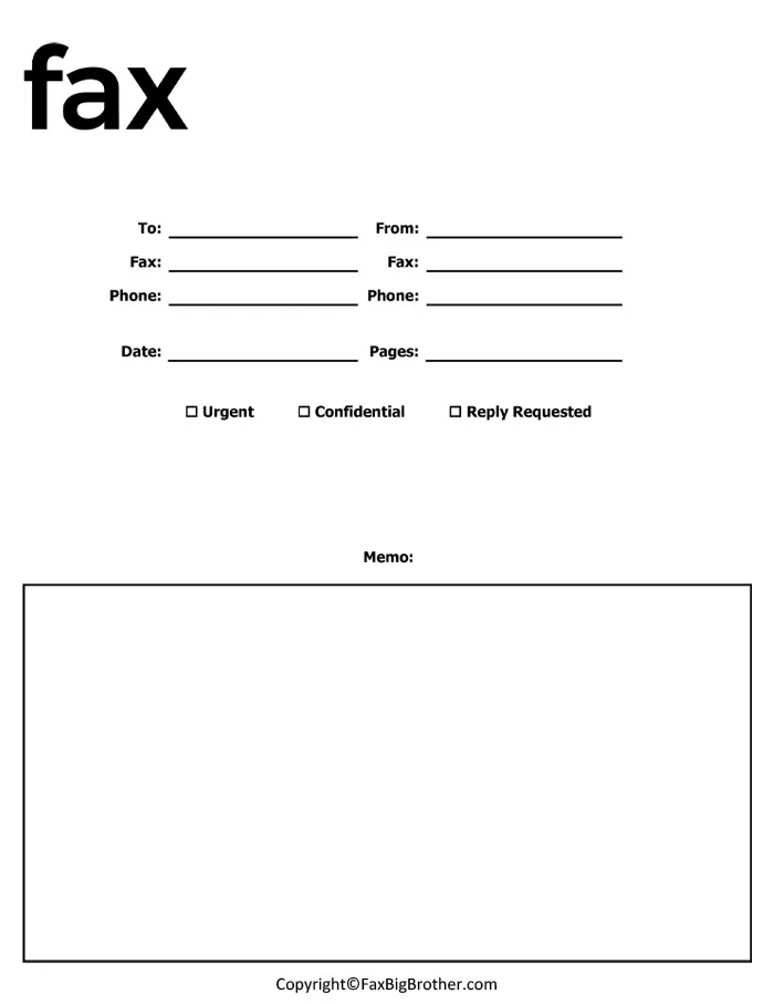 31109 fax cover letter recipient information