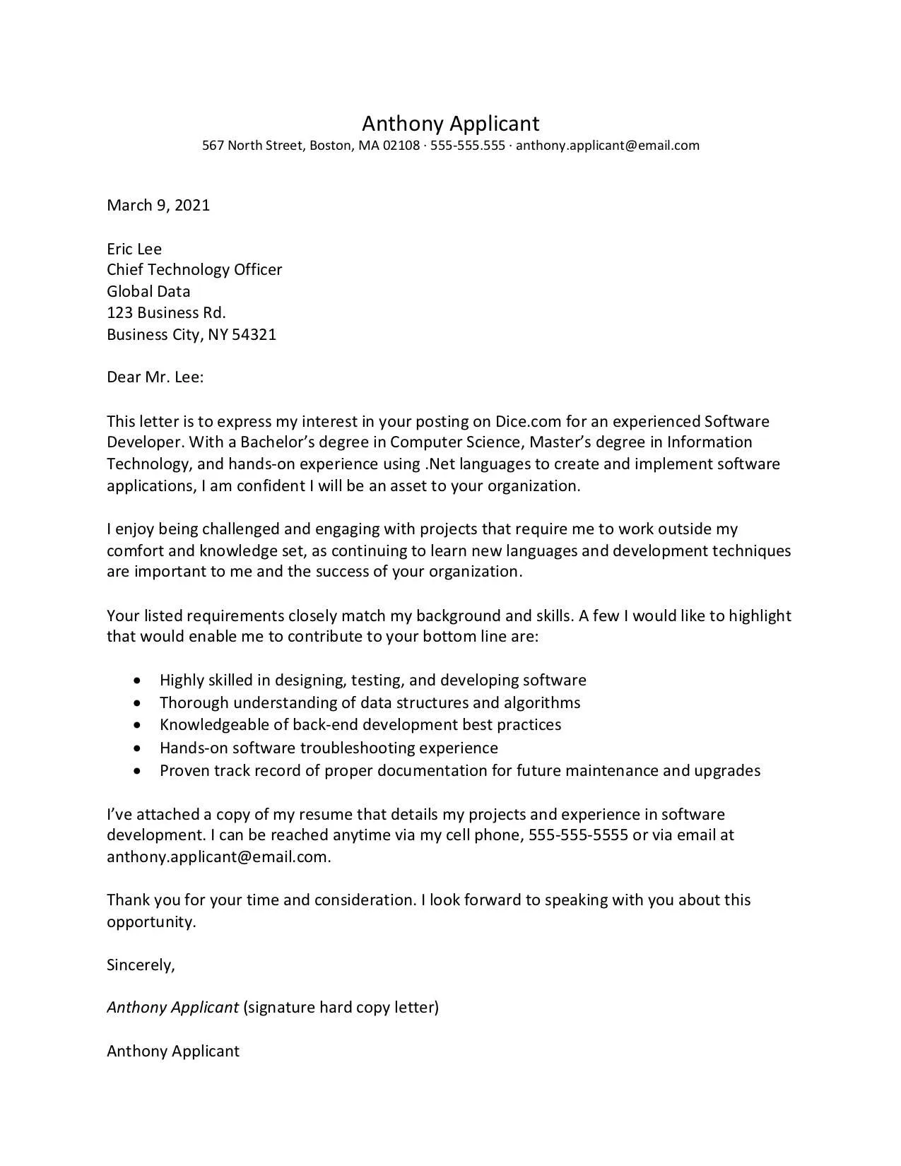 31118 programmer cover letter formatting