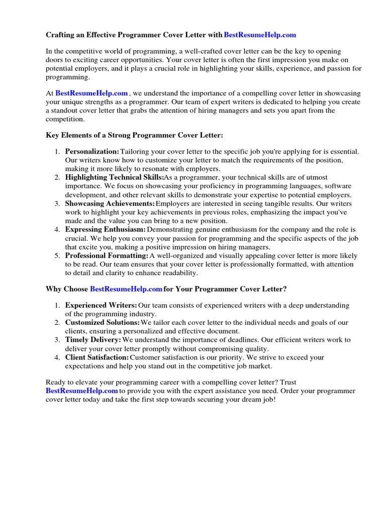 31118 programmer cover letter header
