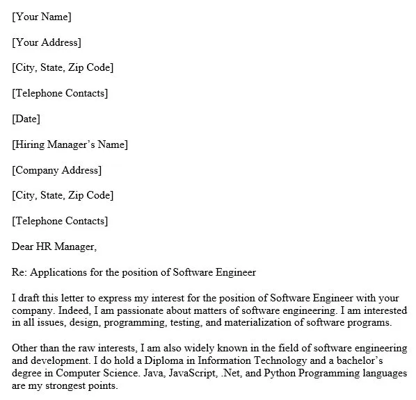 31123 cover letter software engineer