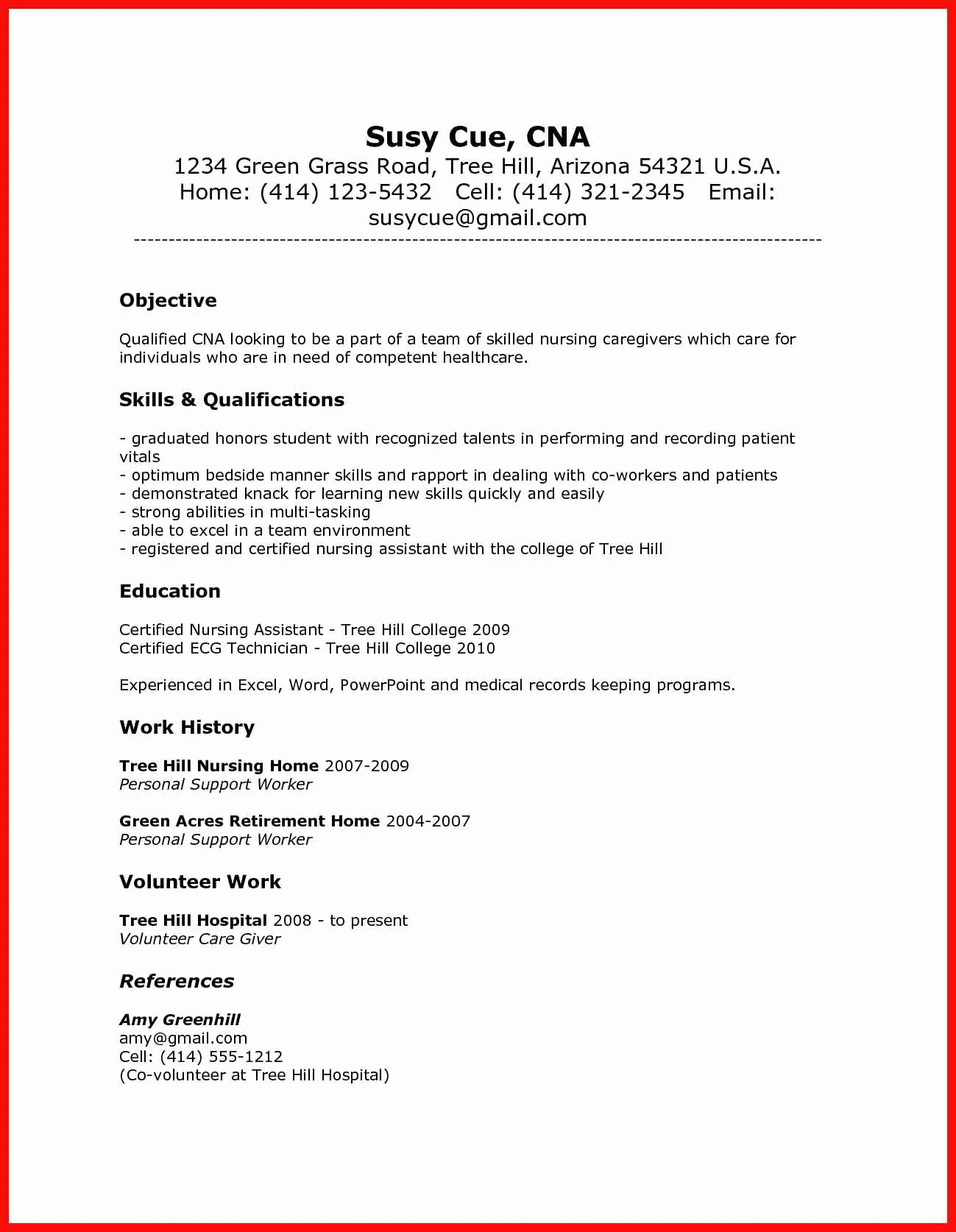 31126 community assistant cover letter skills