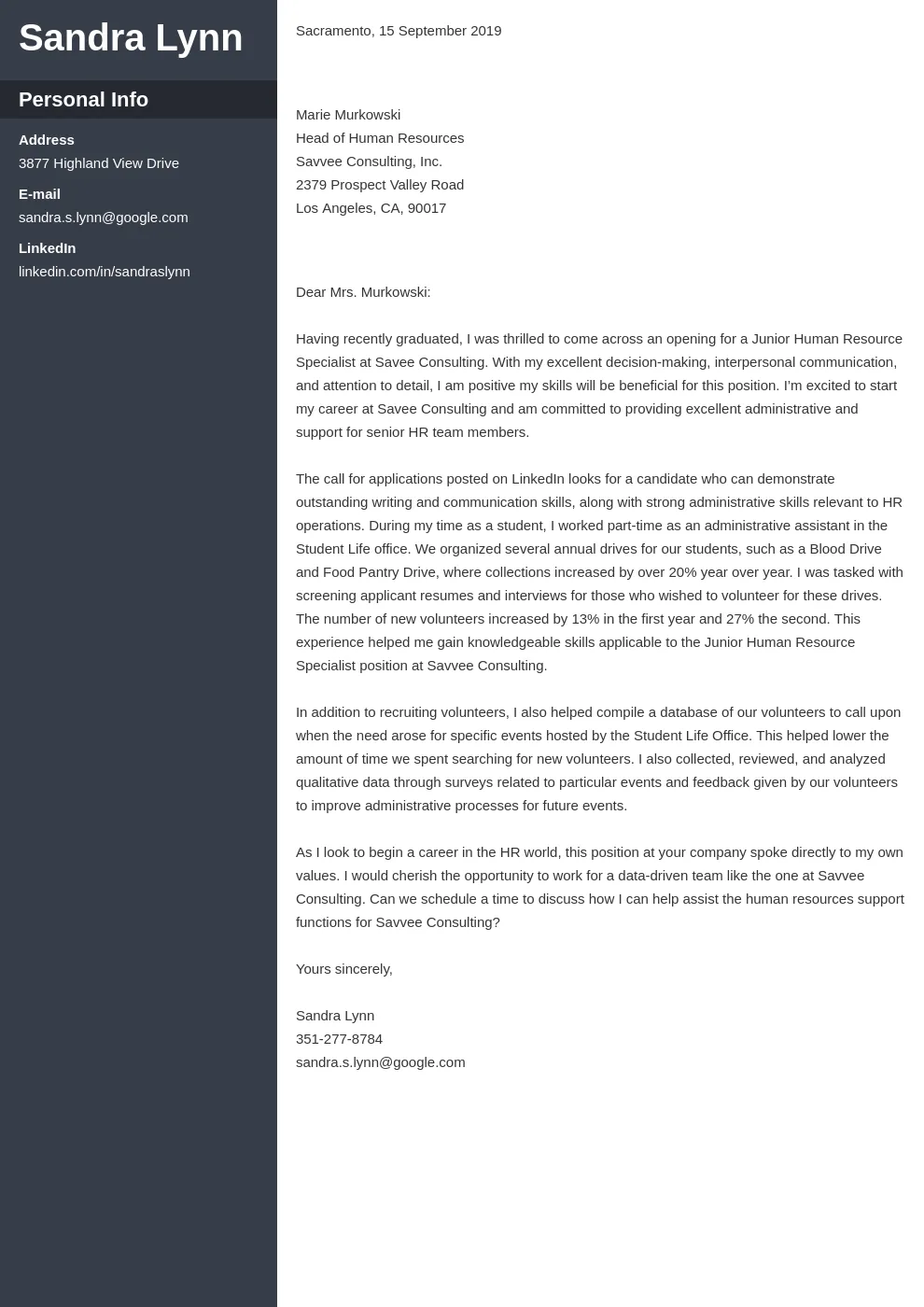 31127 cover letter opening