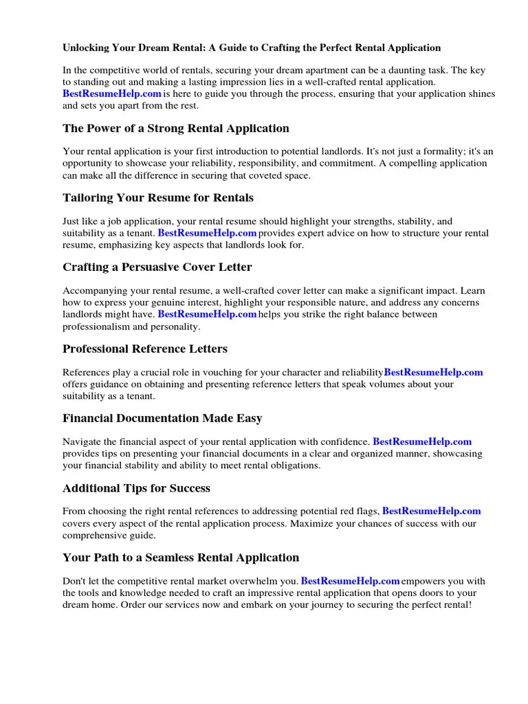 31129 rental application cover letter 1