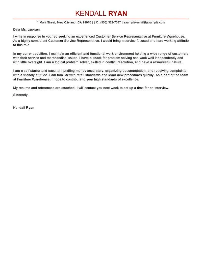 31147 customer service cover letter guide 1