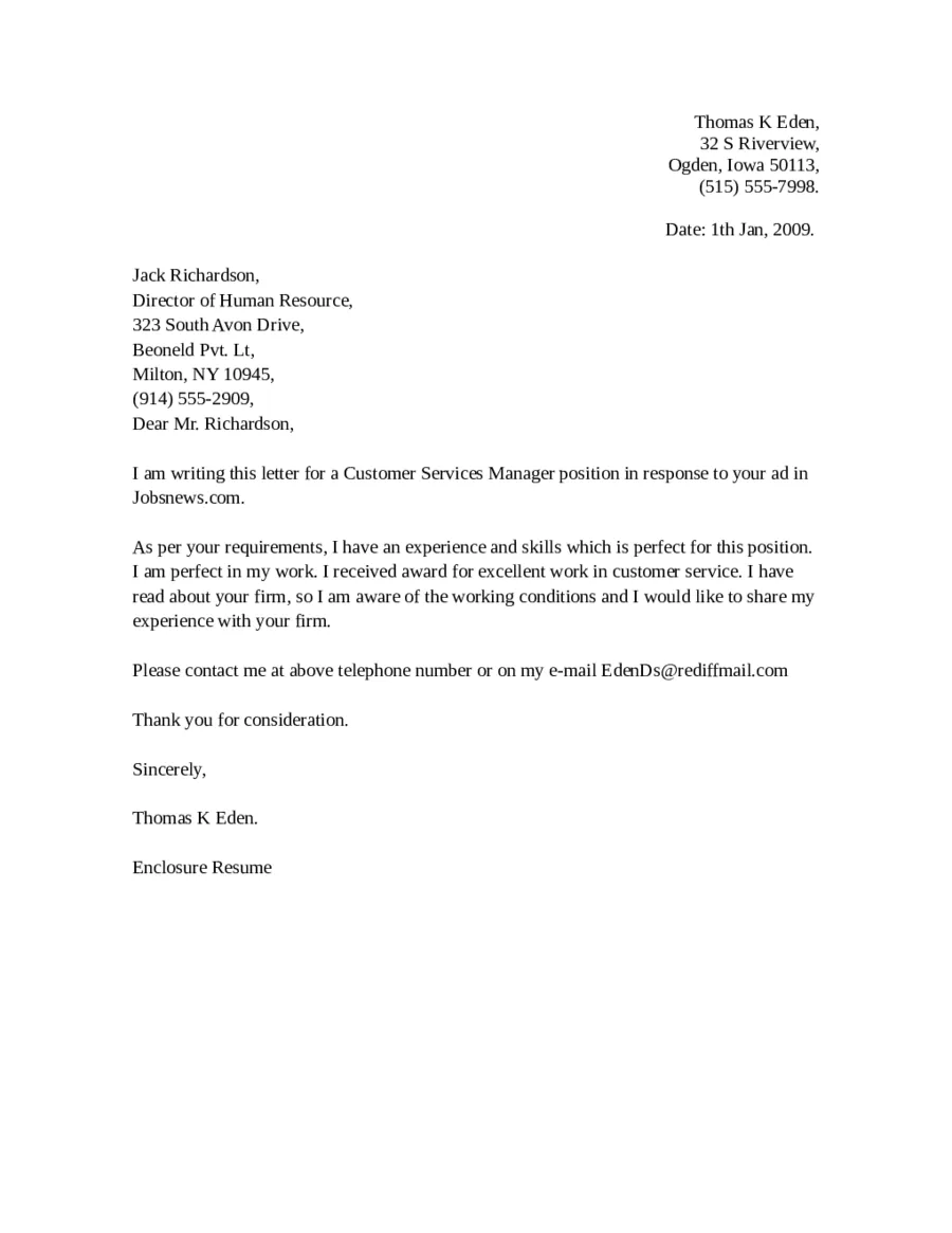 31147 customer service cover letter guide 6