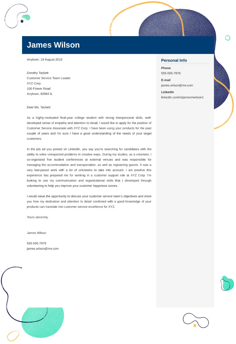 31160 customer service cover letter 2