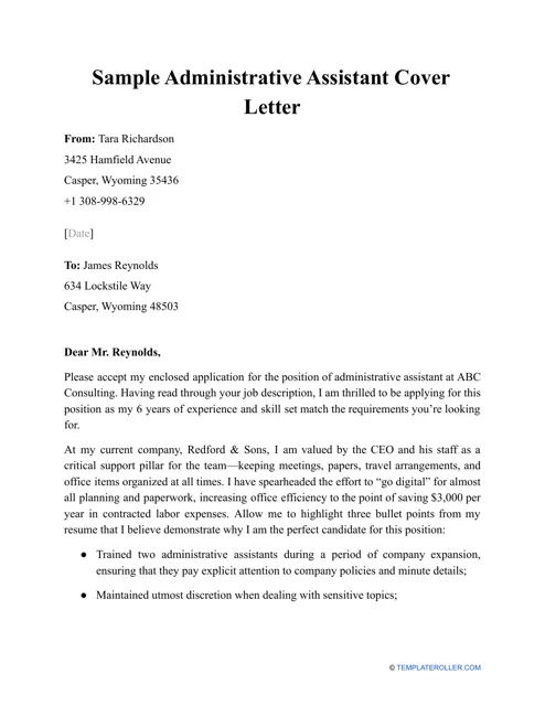 31162 admin assistant cover letter image3