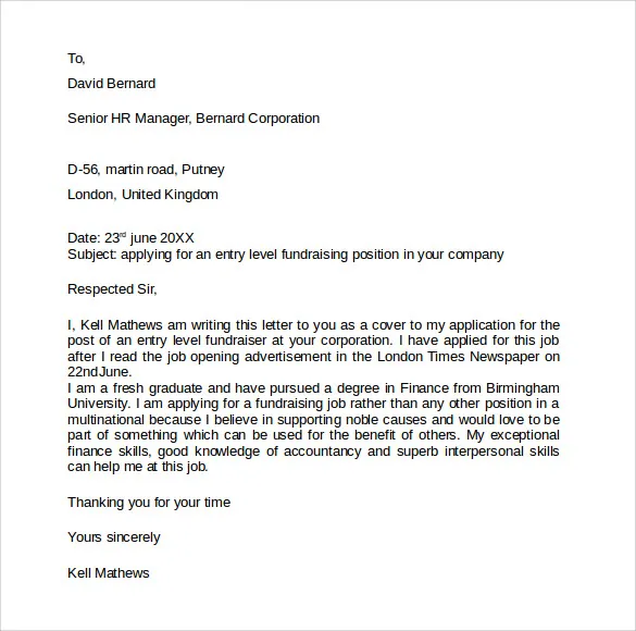 31170 cover letter fundraising job 4