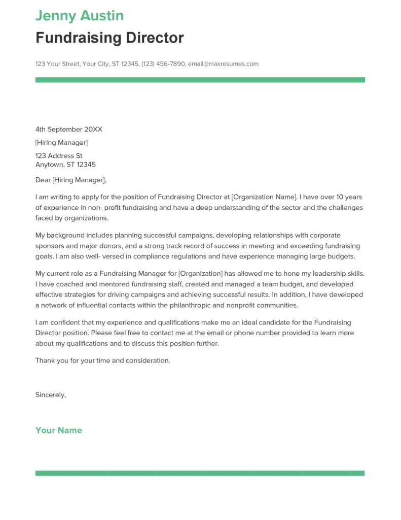 31170 cover letter fundraising job 5