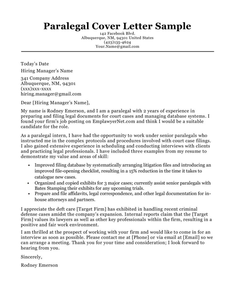 31179 paralegal cover letter tailoring