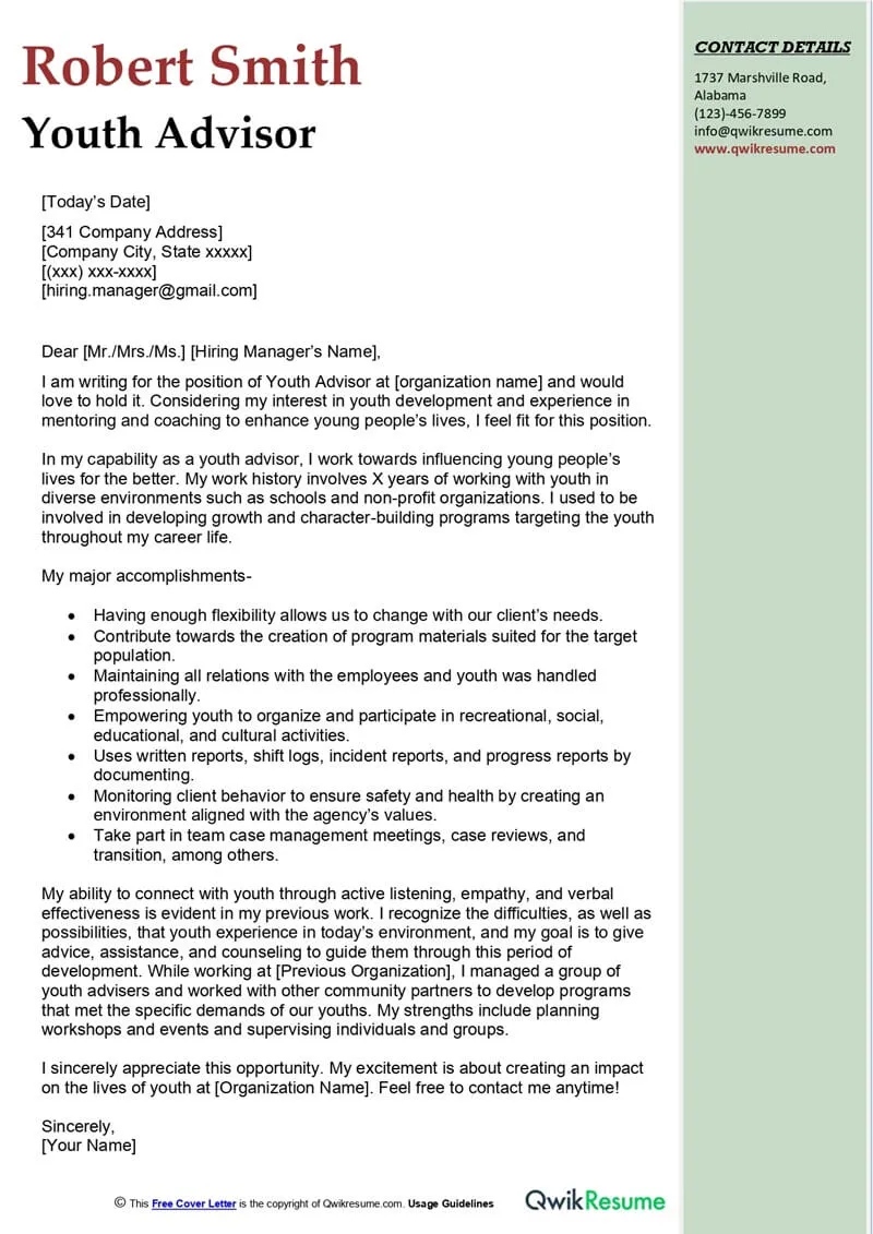 31180 tailoring cover letter