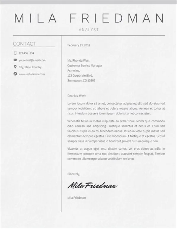31184 cover letter formatting
