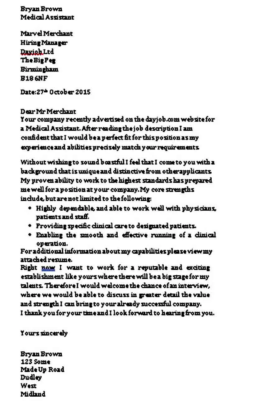 31189 cover letter formatting