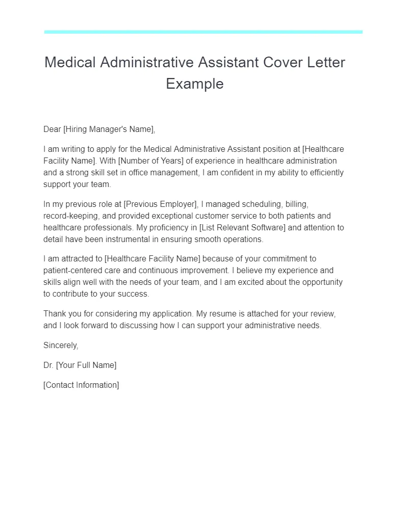 31189 medical office assistant cover letter