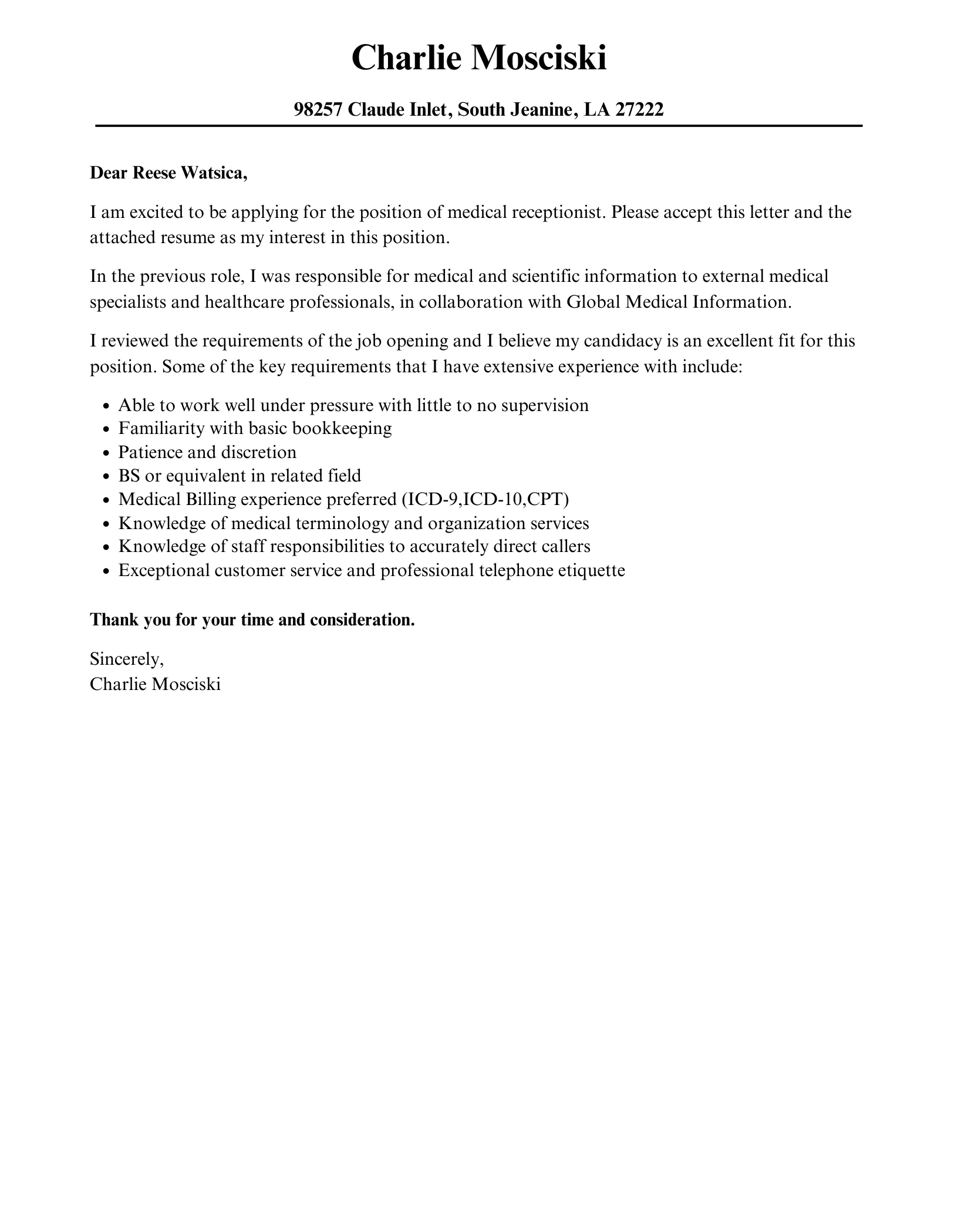 31196 cover letter formatting