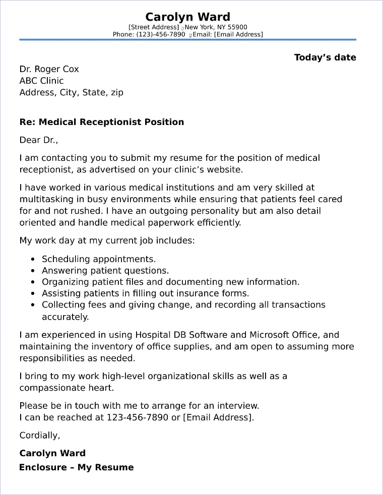 31196 medical receptionist skills