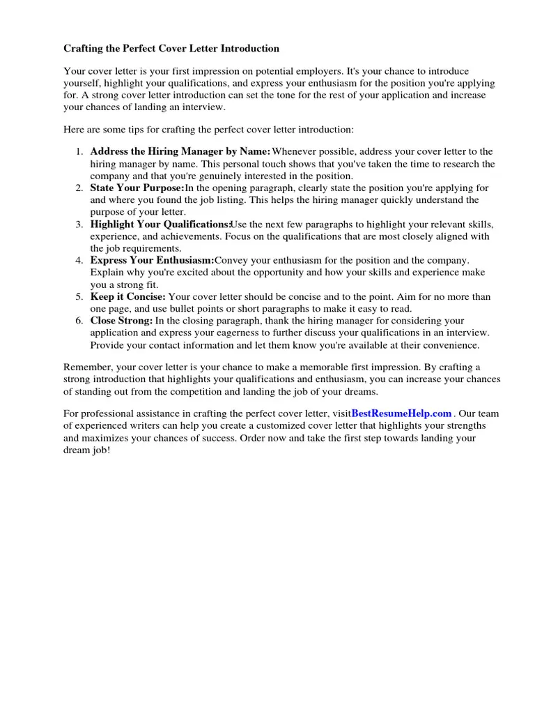 31197 cover letter introduction