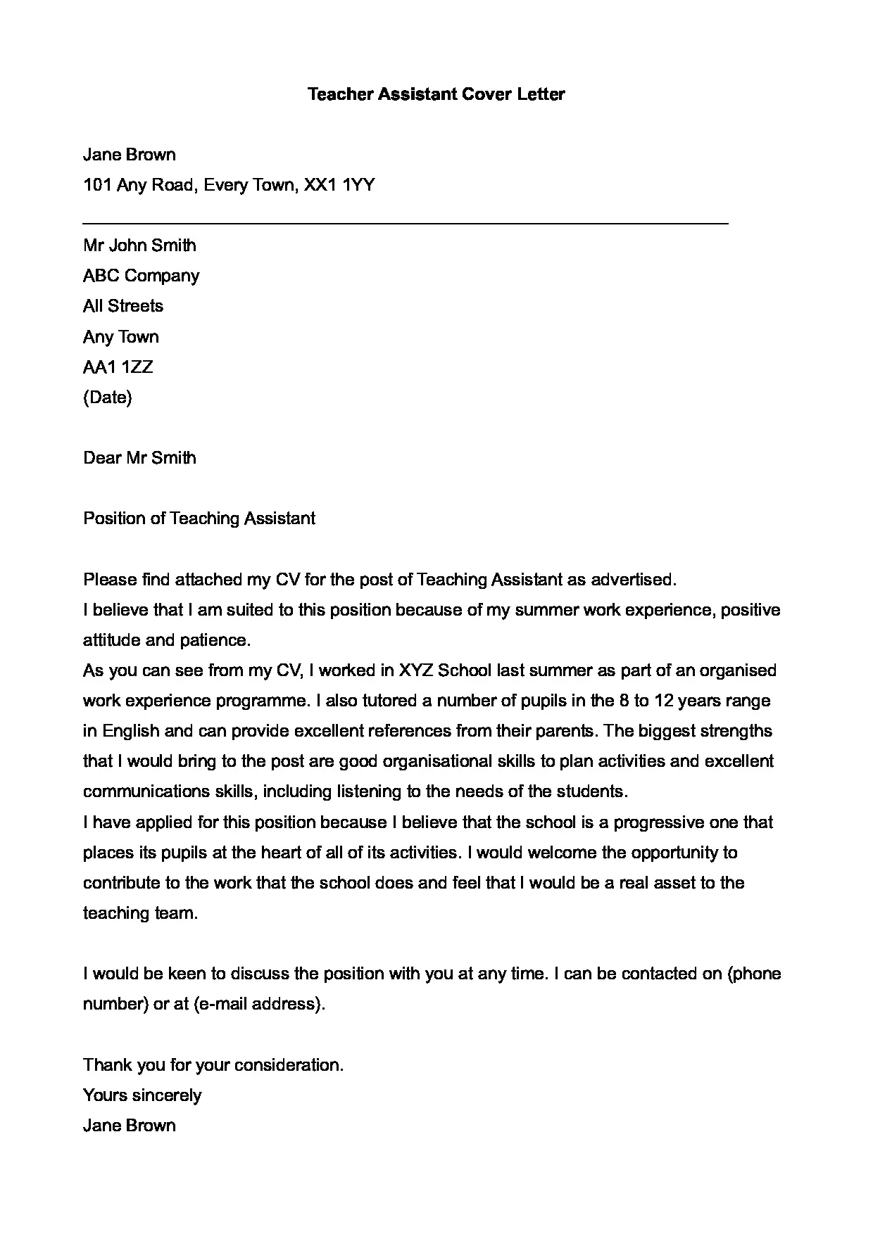31200 cover letter components