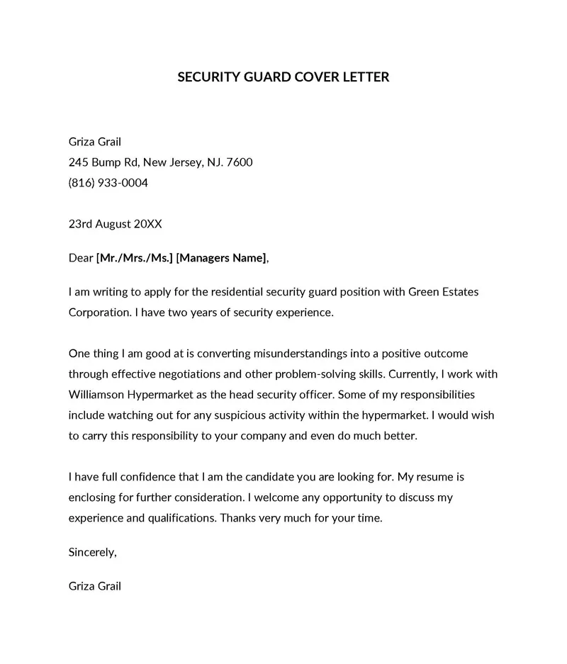 31203 tailoring cover letter