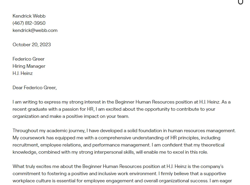 31212 tailoring cover letter