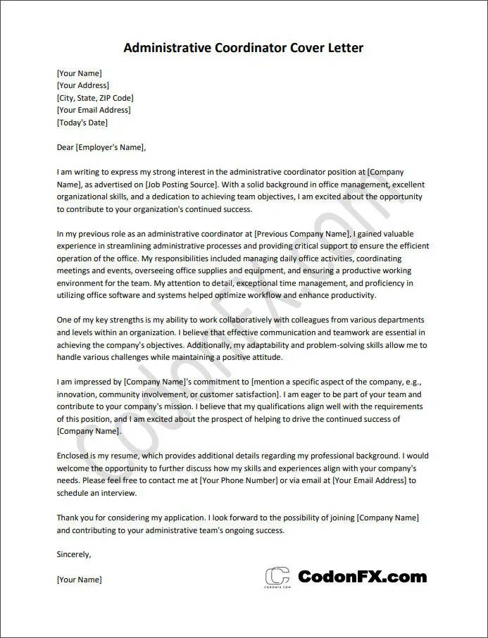 31217 cover letter salutation