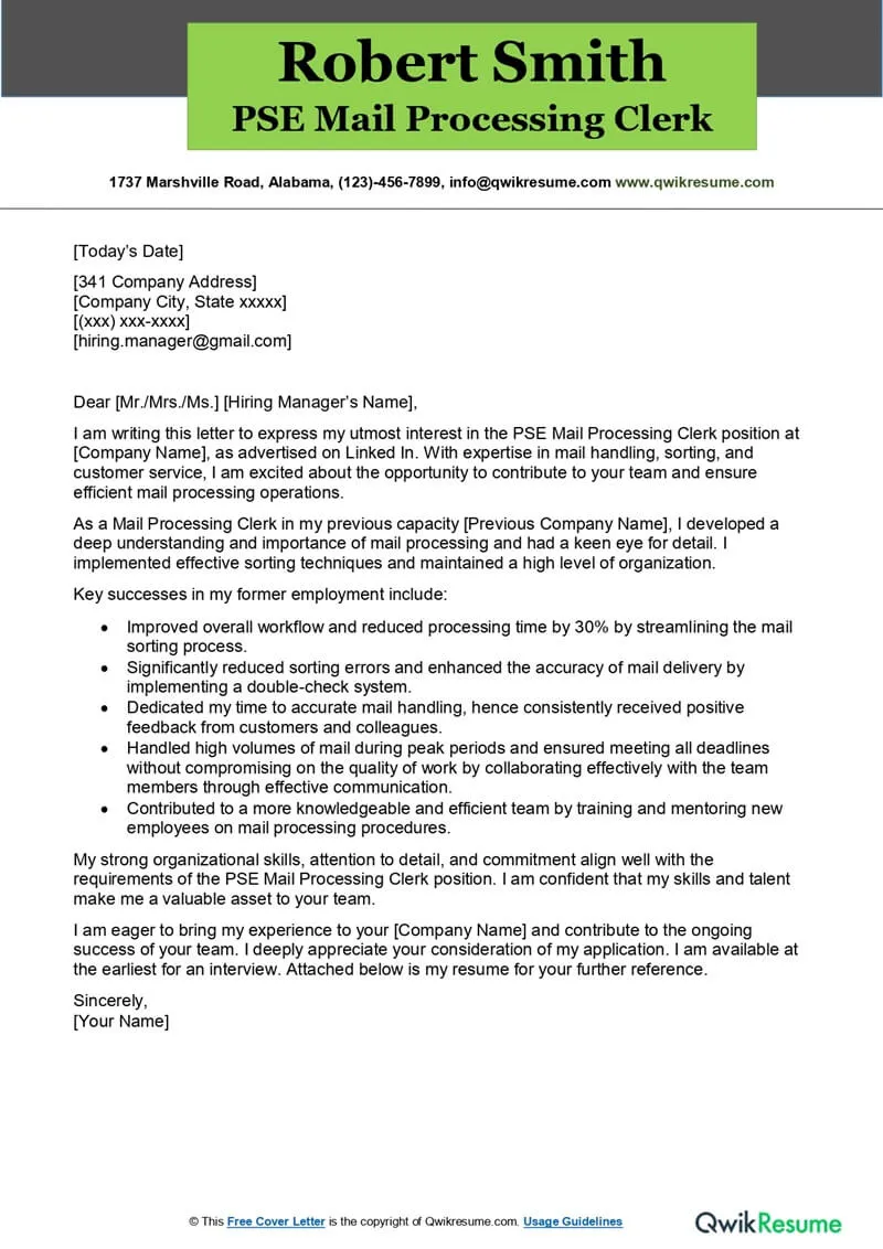 31222 mail processing clerk skills 5