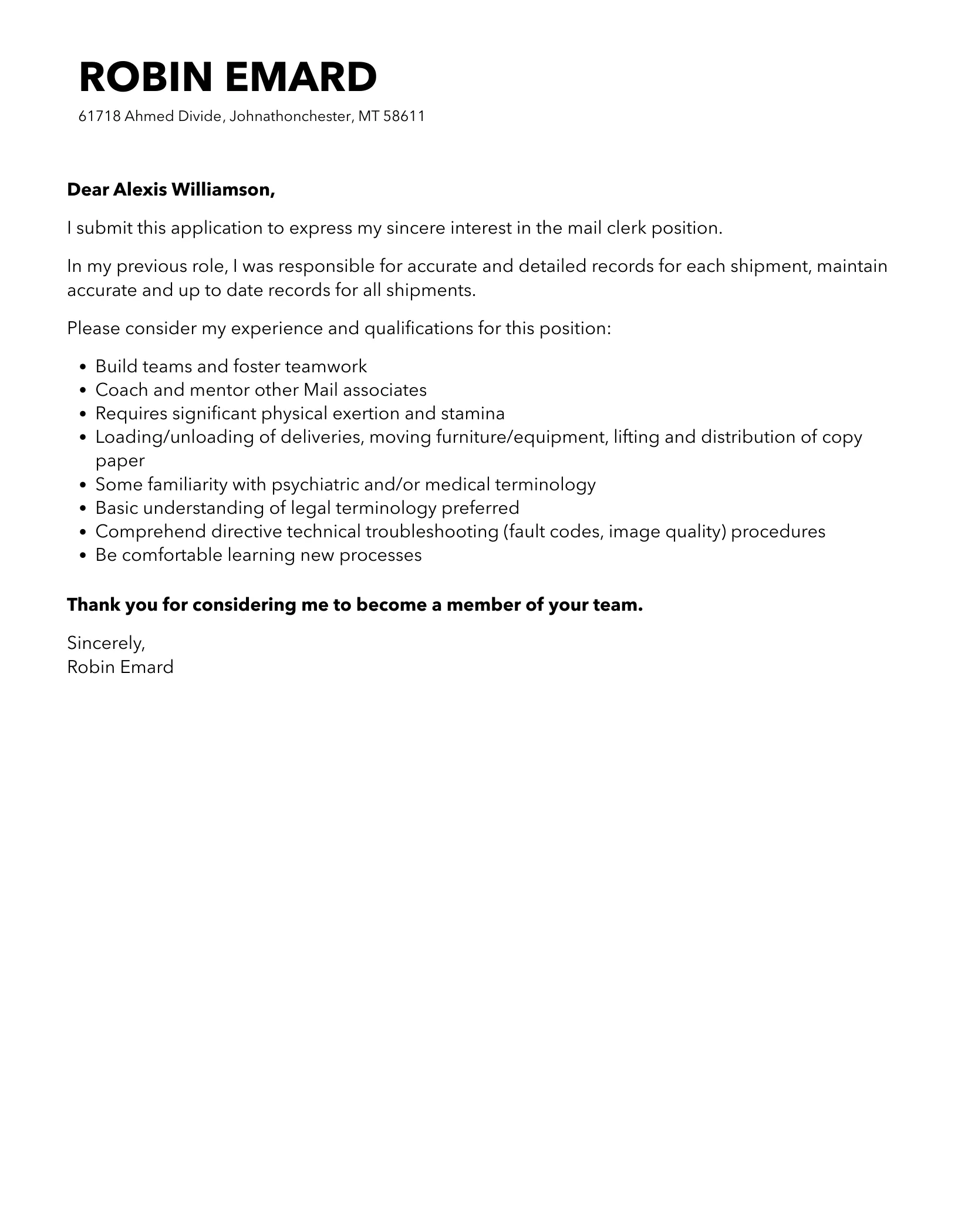 31222 mail processing clerk skills 6
