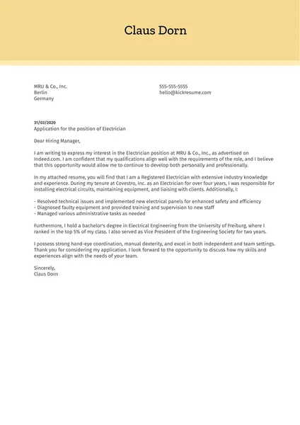 31223 cover letter formatting