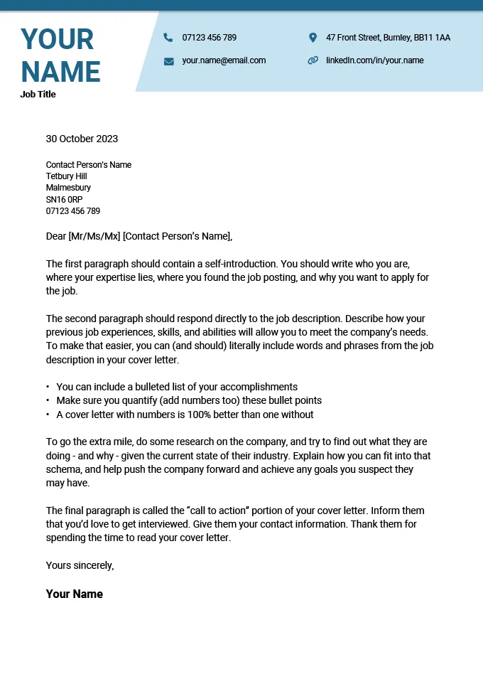 31229 professional cover letter font