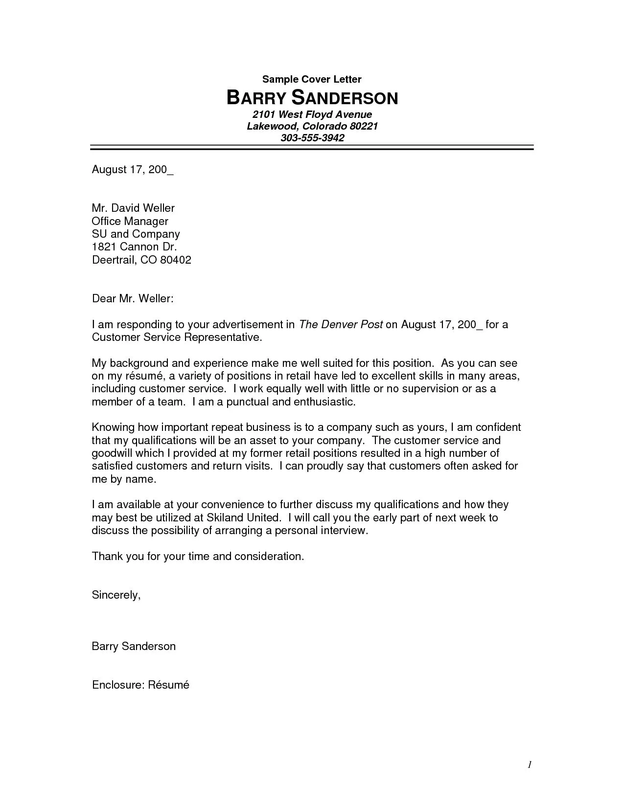 31231 cover letter tips