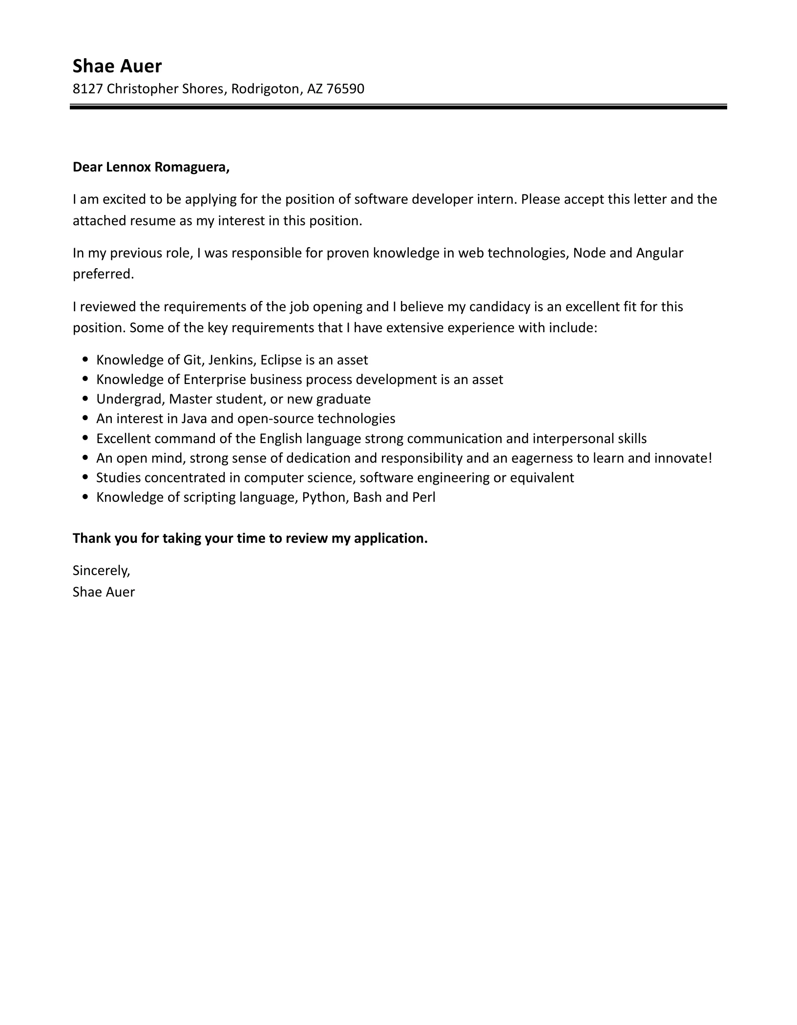 31233 proofreading cover letter
