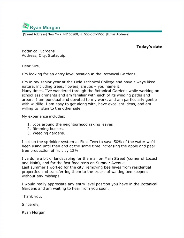 31235 cover letter writing
