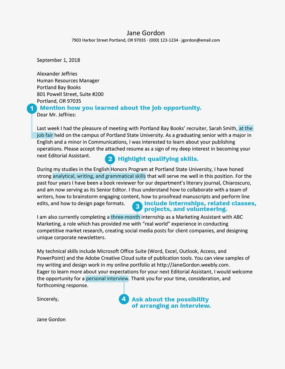 31235 proofreading cover letter