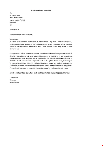 31236 rn cover letter enthusiasm
