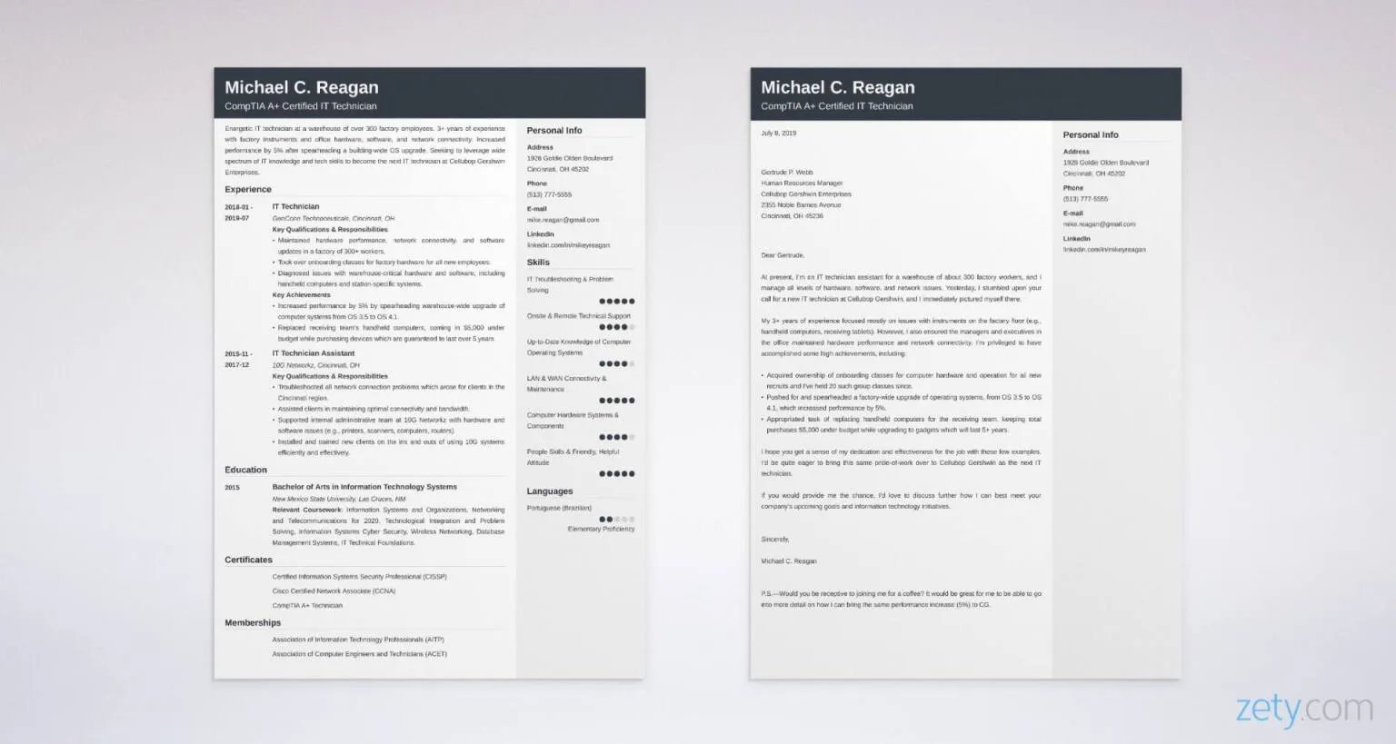 31246 technician cover letter opening