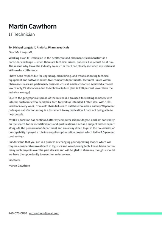 31246 technician resume skills