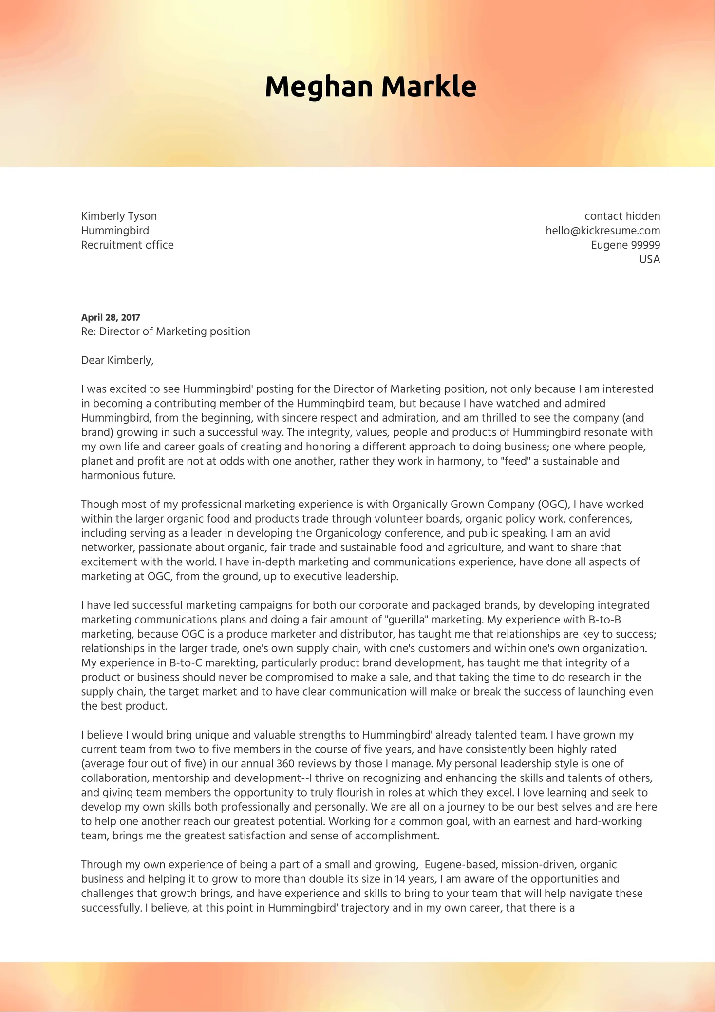 31256 cover letter formatting