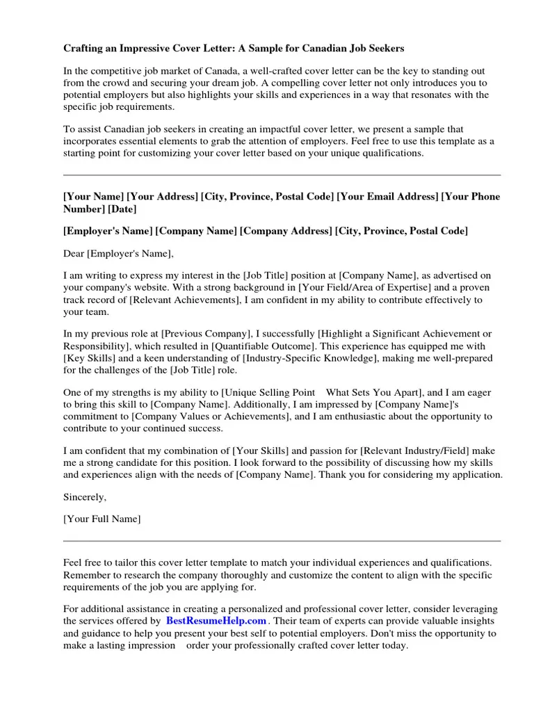 31261 cover letter canada hero