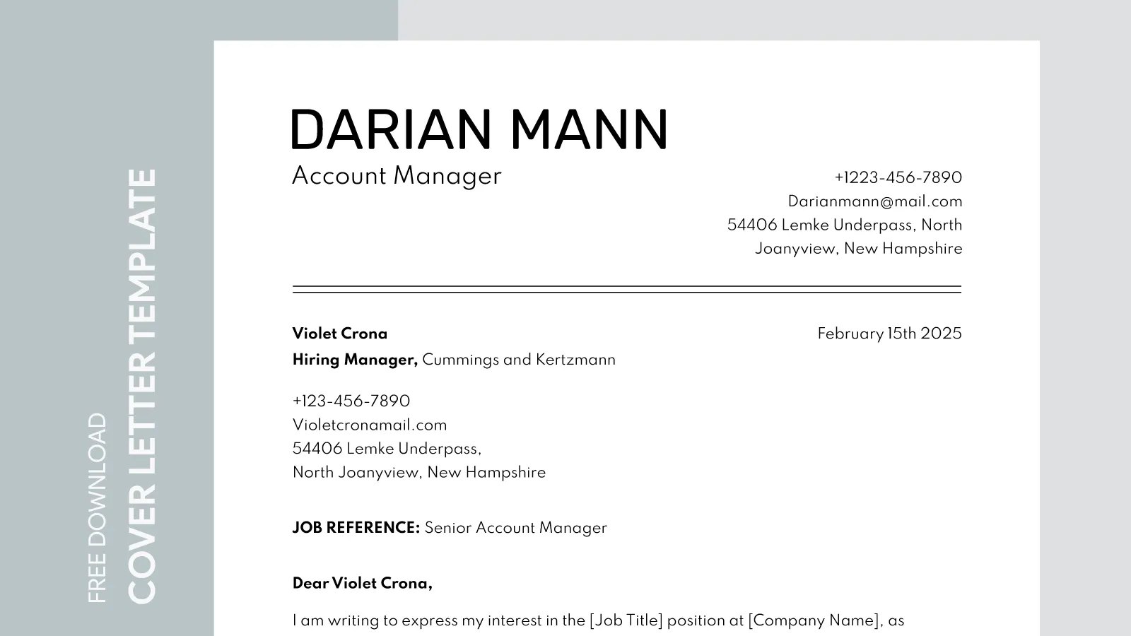 31264 cover letter elements