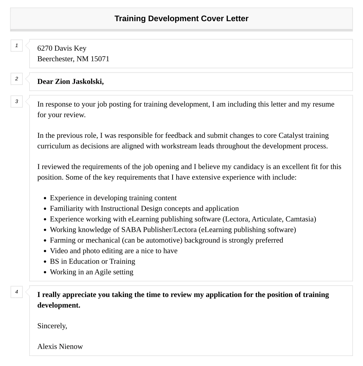 31266 training development cover letter research