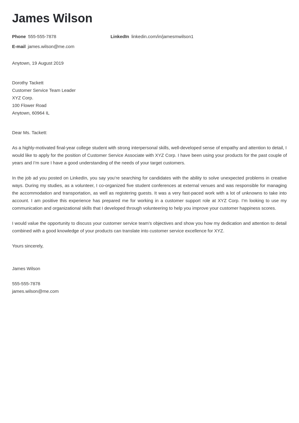 31267 customer service cover letter skills