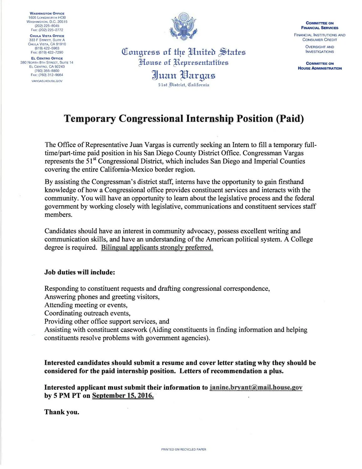 31268 researching congressman