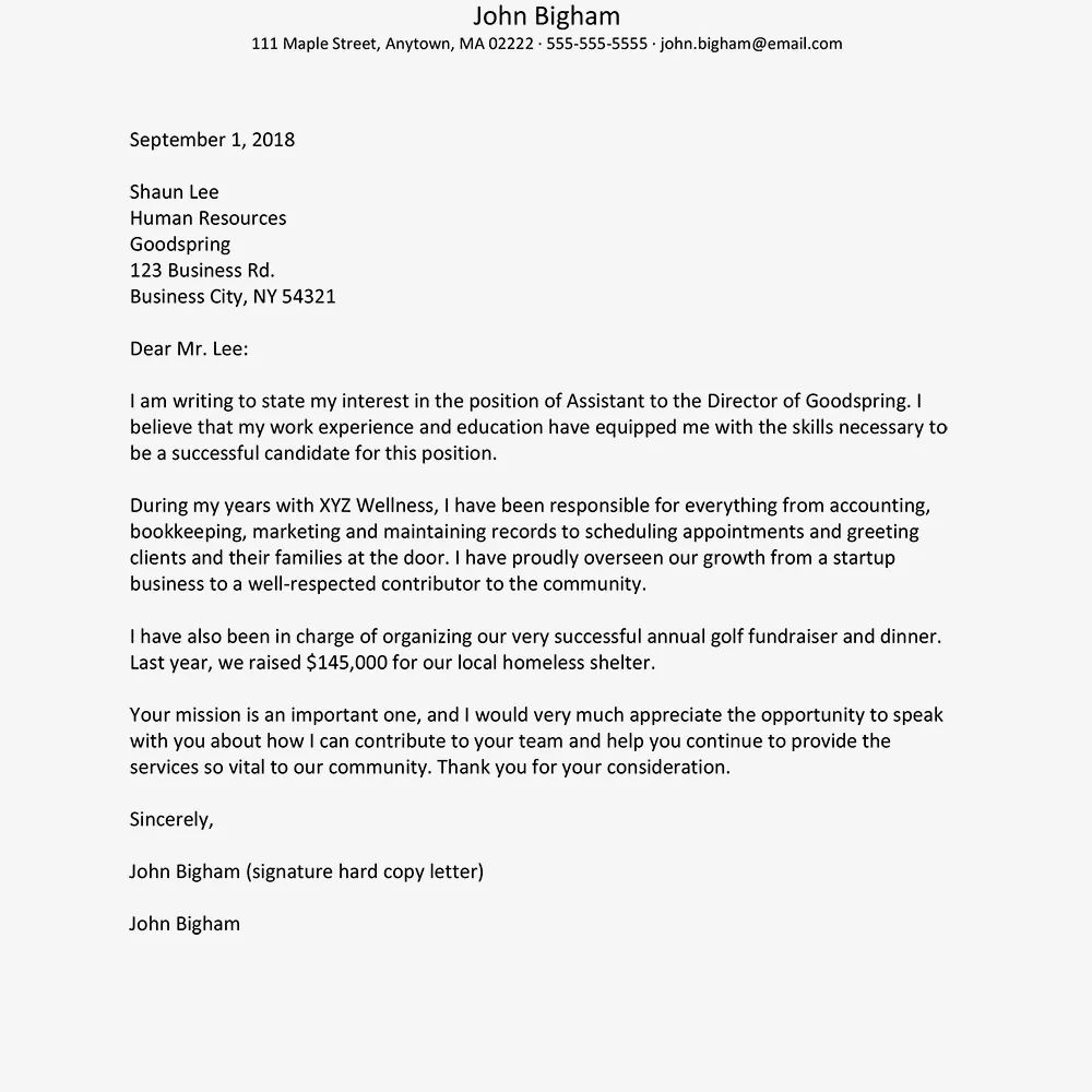 31269 cover letter structure