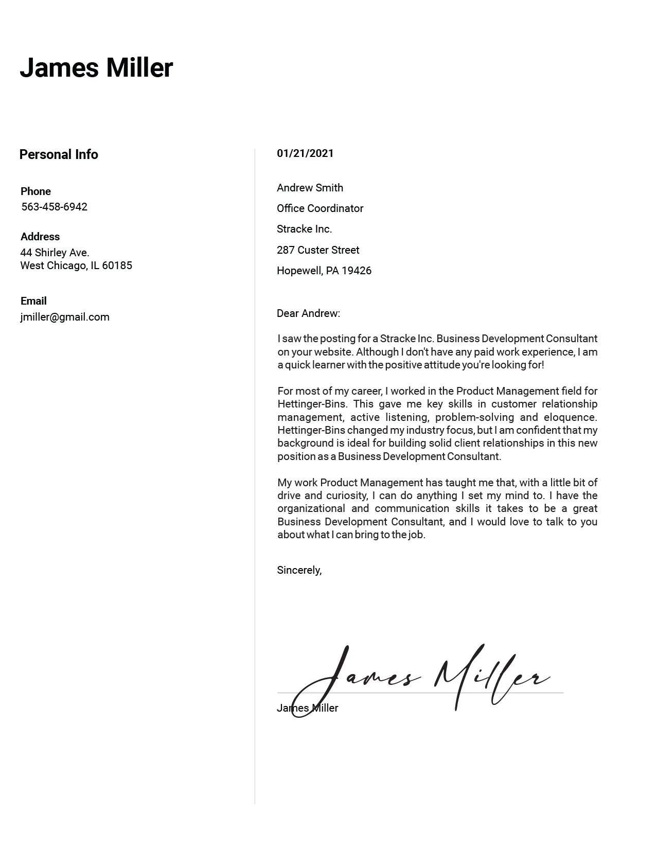 31276 tailoring cover letter